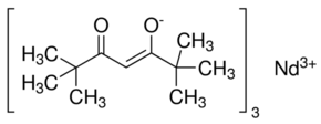 Tris(2,2,6,6-tetramethyl-3,5-heptanedionato)neodymium(III) Chemical Structure